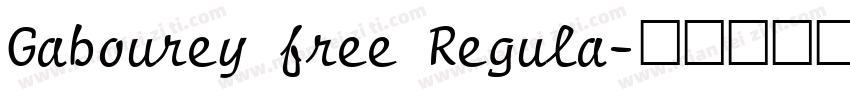 Gabourey free Regula字体转换